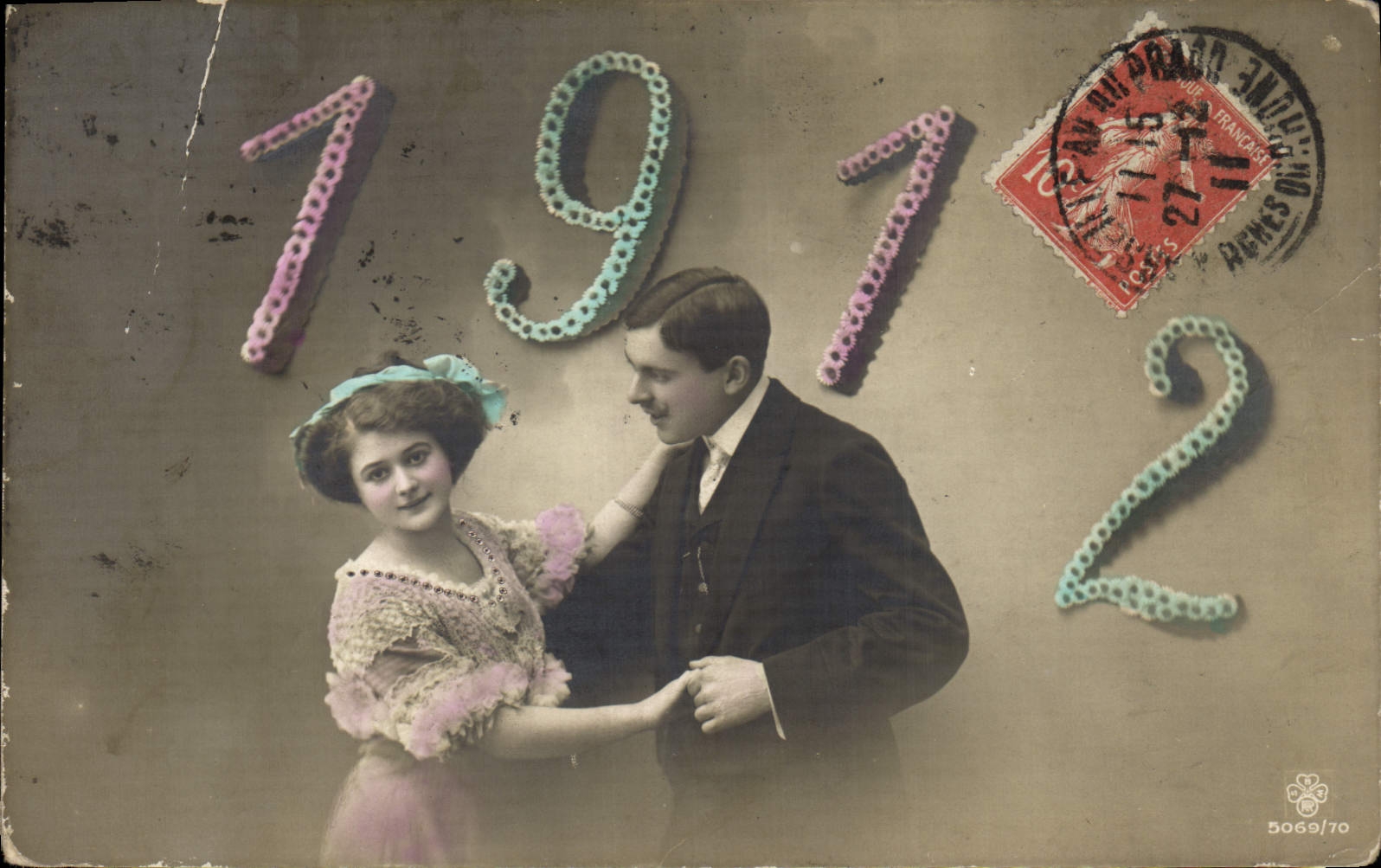 CPA Fantaisie Femme Annee 1912 