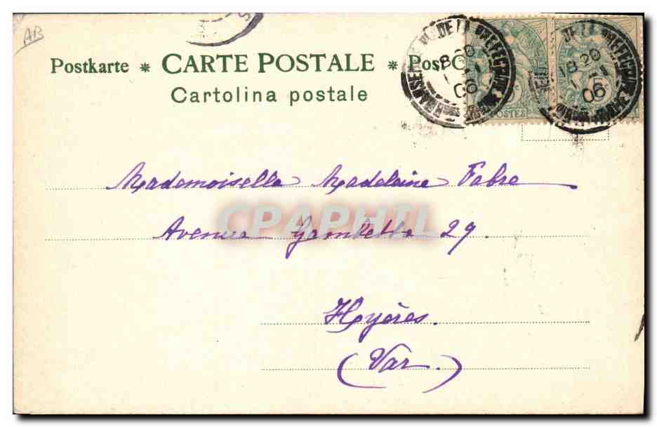 Scènes d'Hiver — Dimanche, le 9 décembre 1901 — Éditeur : F. Béguin — Achterkant