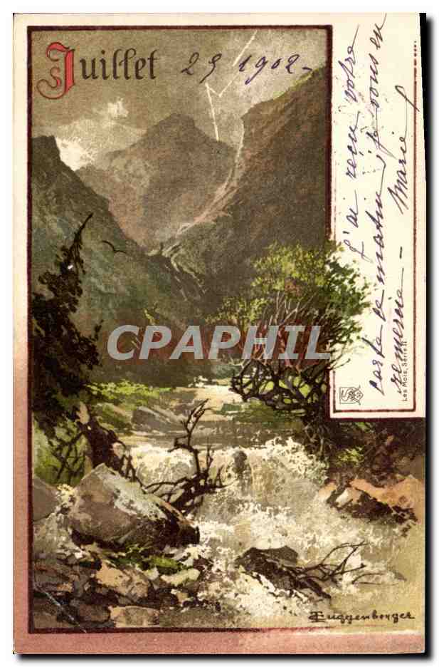 Vallée de montagnes — cascade — Euggenberger