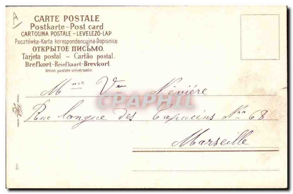 Trois chats — 1905 — éditeur non visible — Verso