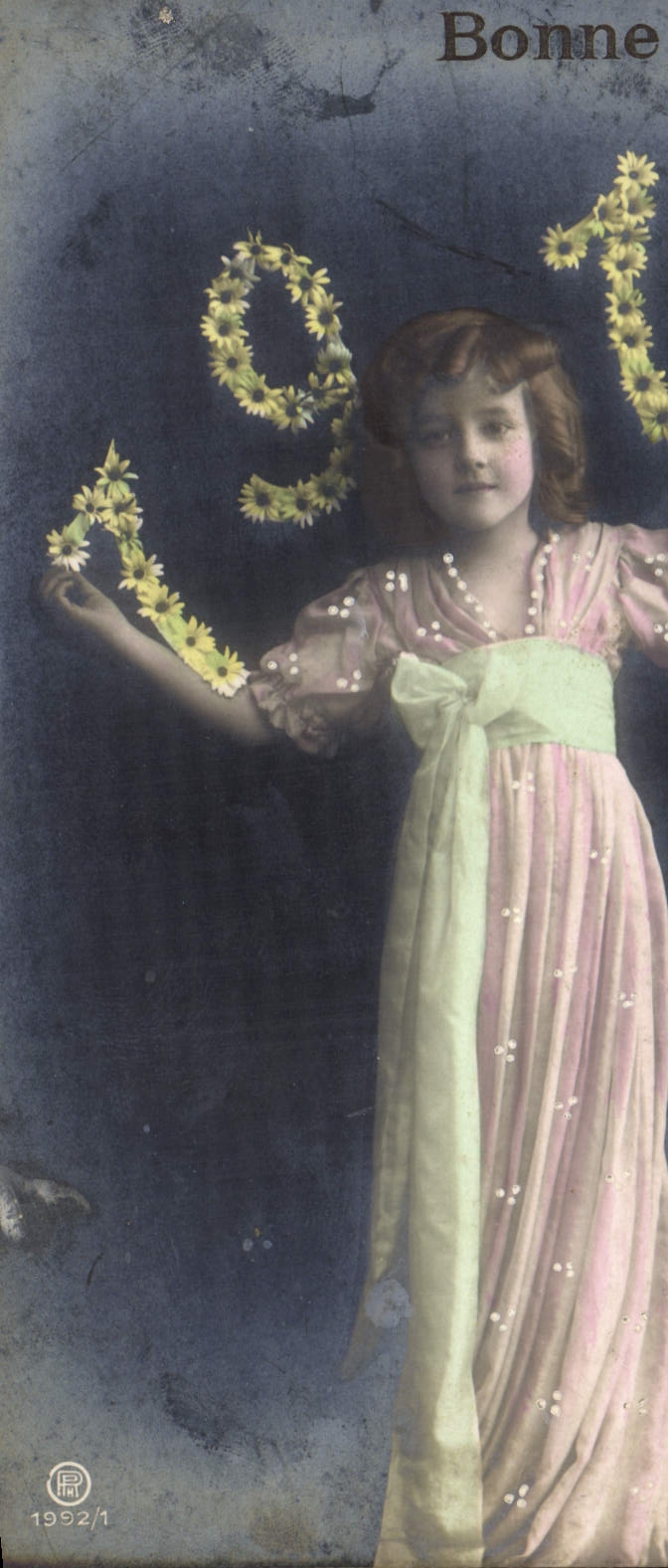 CPA Fantaisie Fleurs Annee 1910 Enfant 