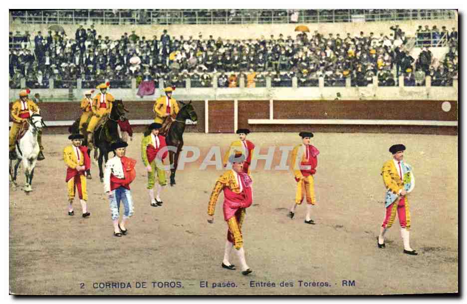 CPA Corrida Course de taureaux El paseo Entree des toreros 