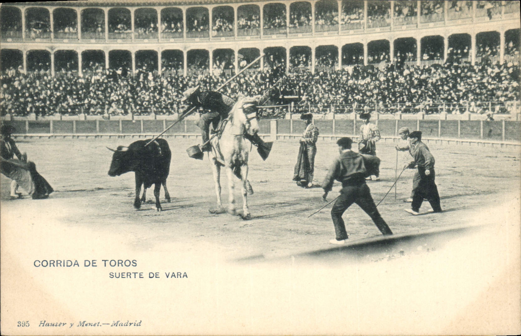 Corrida de Toros — Suerte de Varas — Hauser y Menet — Madrid