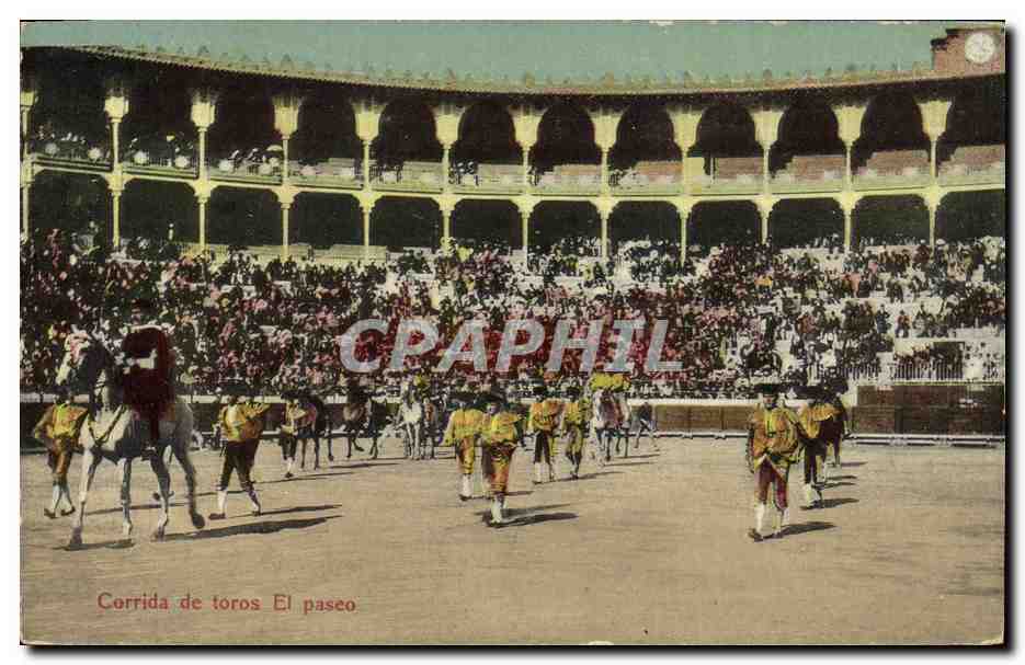 CPA Corrida Course de taureaux El paseo 