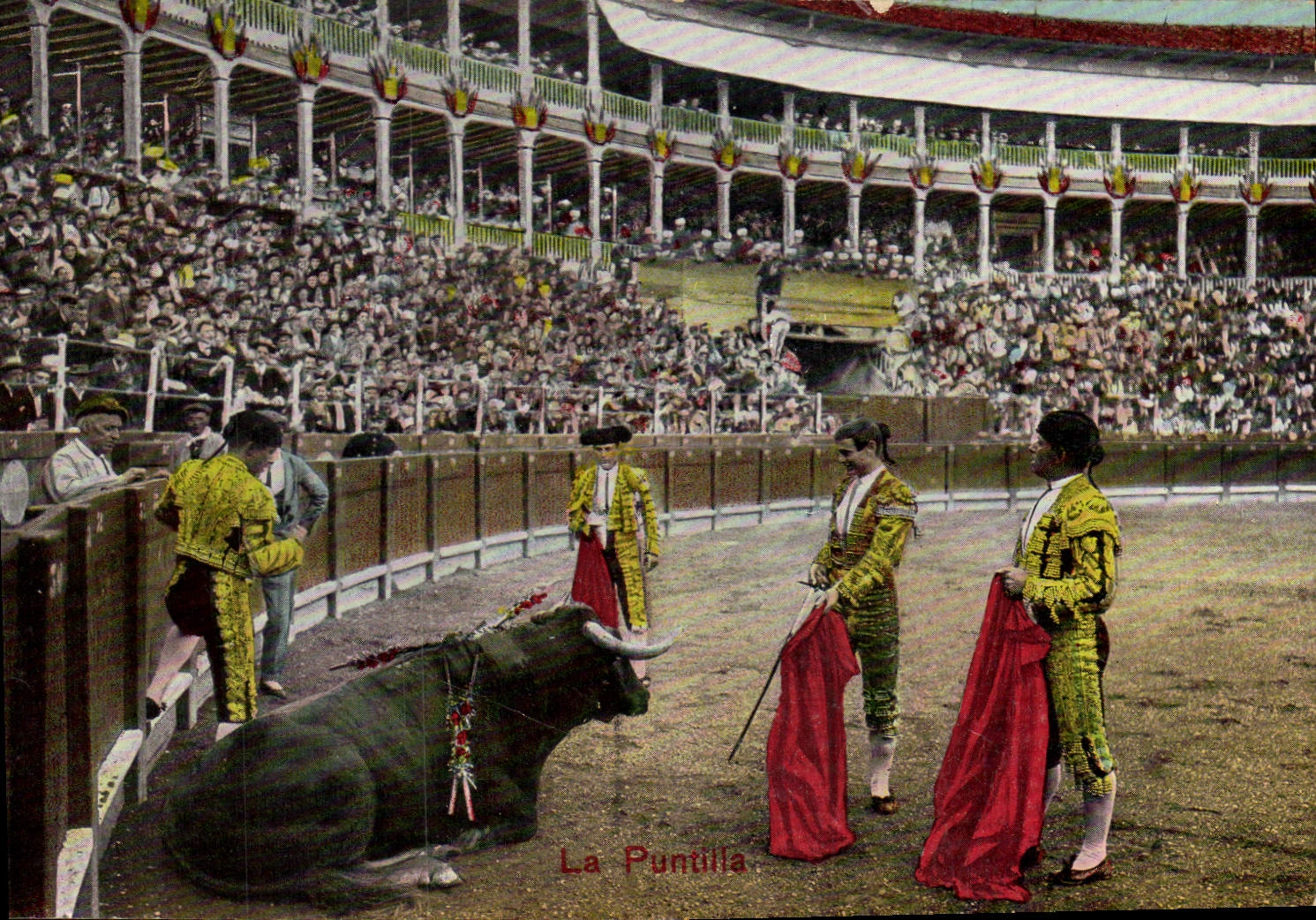 CPA Corrida Course de taureaux La puntilla 