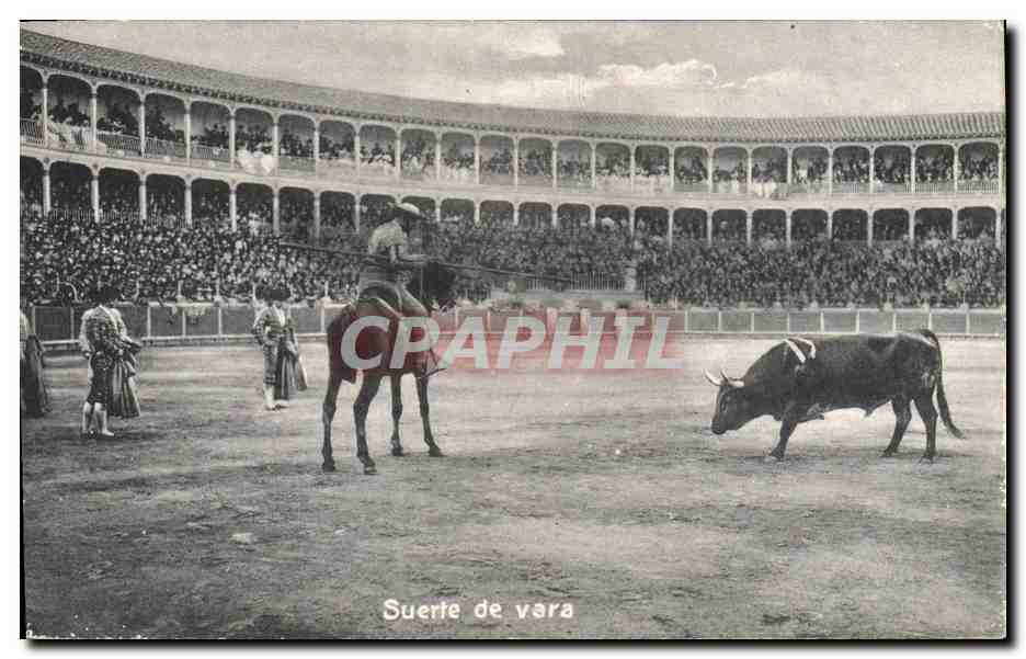 CPA Corrida Course de taureaux Suerte de vara 
