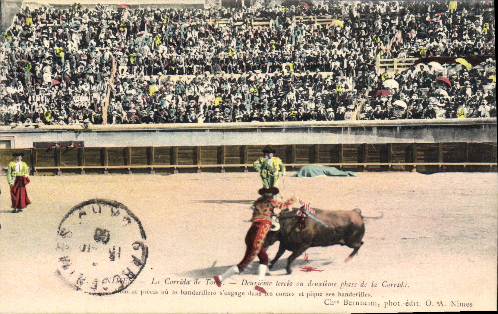 CPA Corrida Course de taureaux Deuxieme phase 