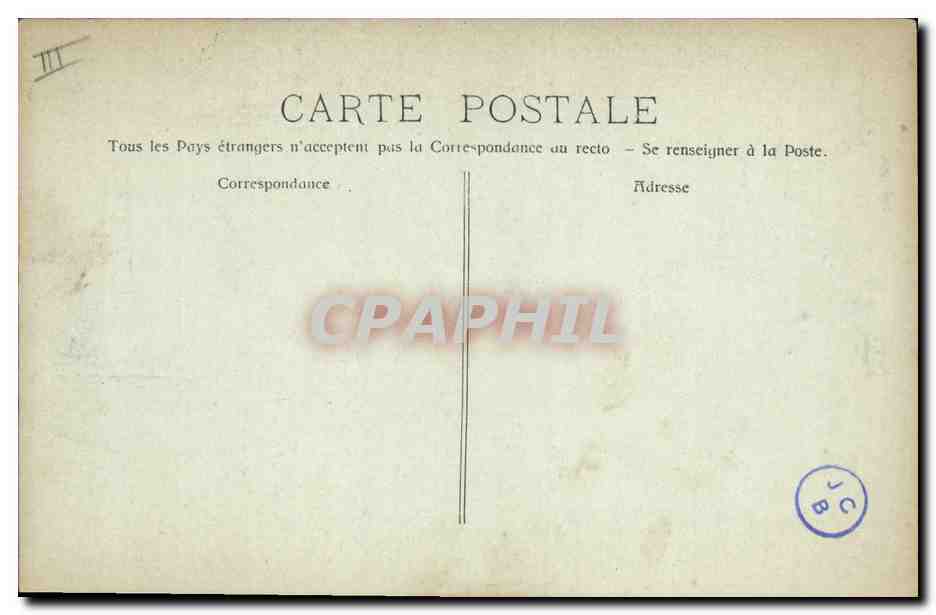 CPA Bateau de Guerre Le Suffren Cuirasse  — Verso