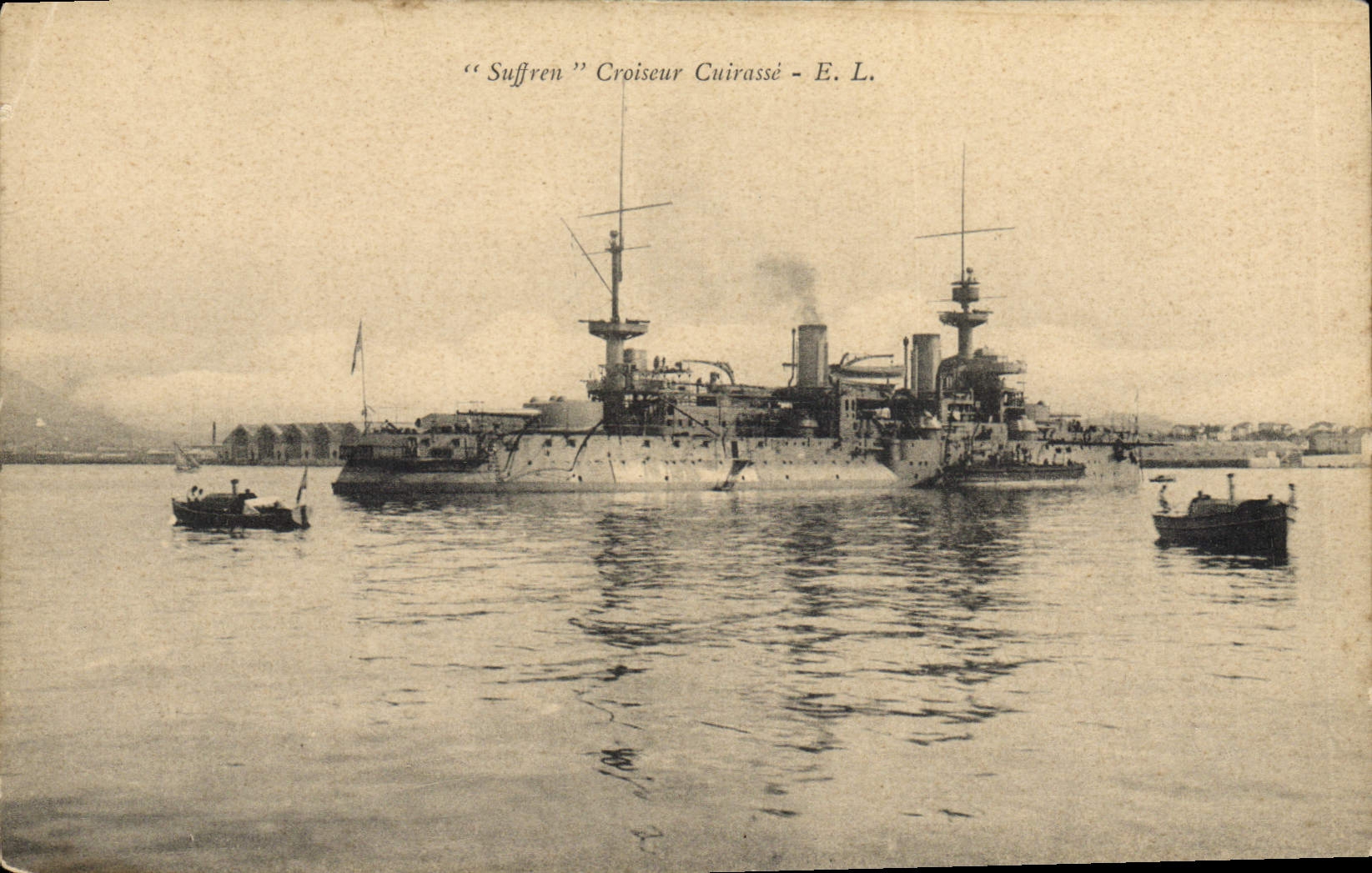 CPA Bateau de Guerre Suffren Croiseur Cuirasse 
