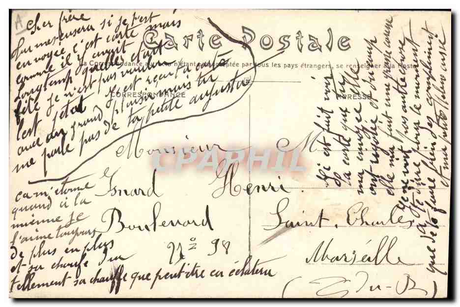« Suffren », Cuirassé d'Escadre — Marine Française — Phototypie Couturier, n° 271 — Reverso