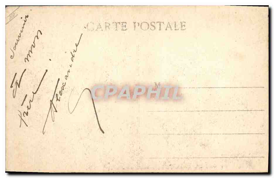 CPA Bateau de Guerre Suffren Cuirasse d'escadre  — Verso