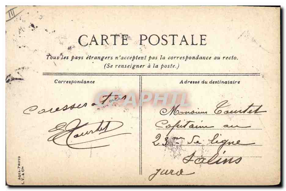 CPA Bateau de Guerre Le Suffren Cuirasse de 1ere classe  — Verso