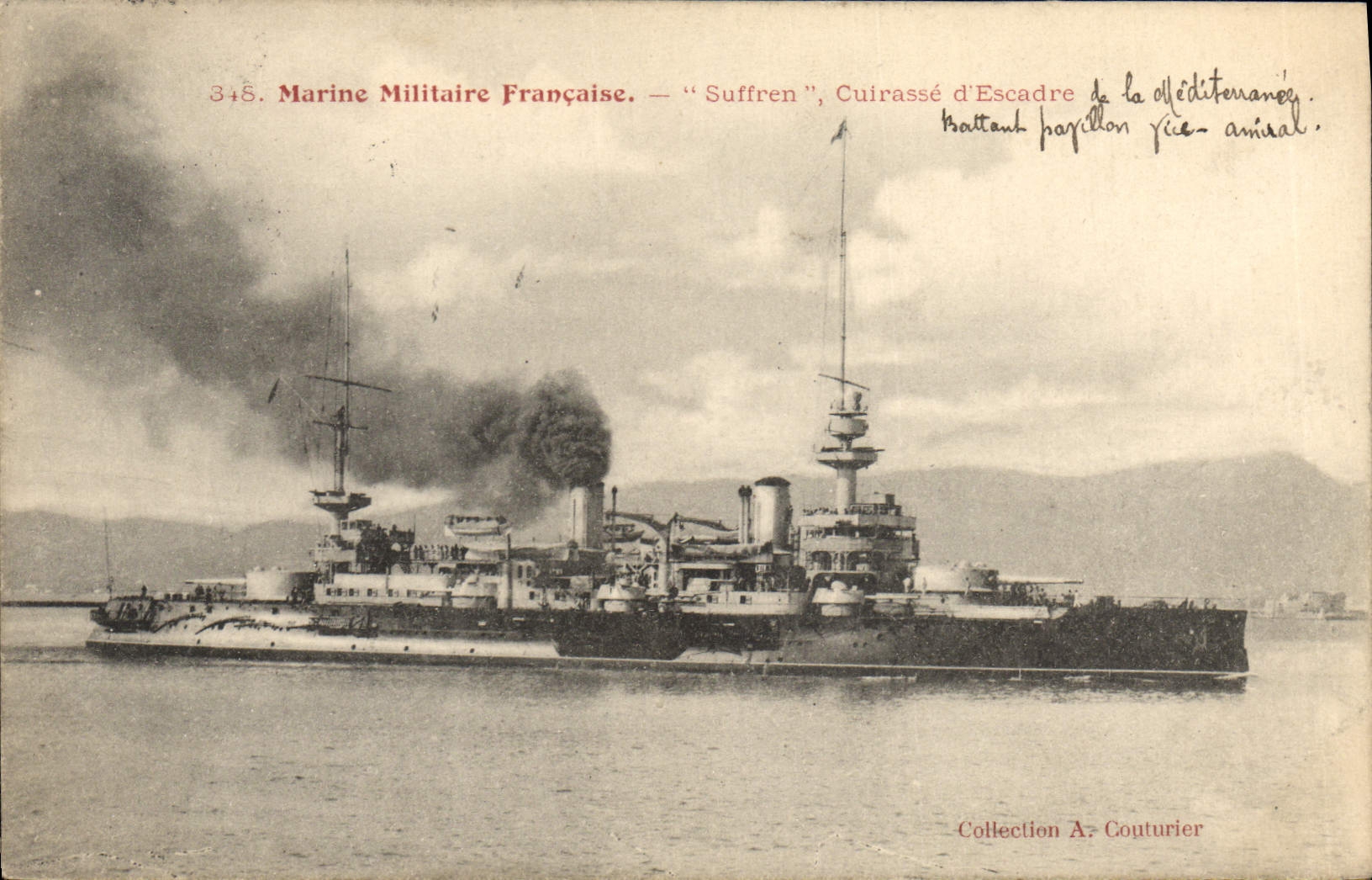 Cuirassé "Suffren" — Marine Militaire Française — Collection A. Couturier
