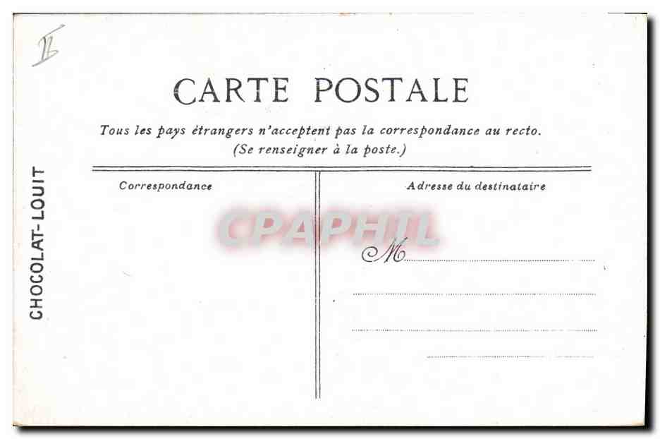 CPA Bateau de Guerre Le Suffren Cuirasse de 1ere classe  — Verso