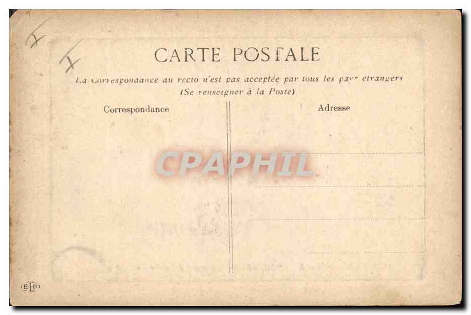 CPA Bateau de Guerre Suffren Cuirasse d'escadre  — Verso