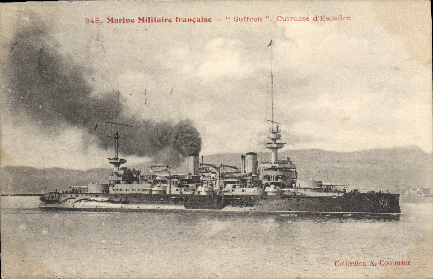 Bateau de guerre français — « Suffren » — Collection A. Couturier