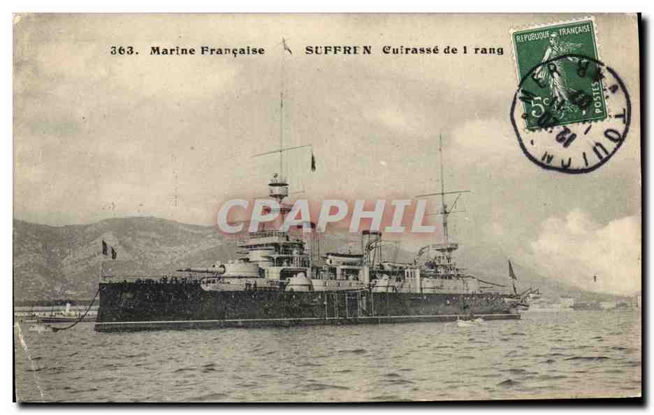 Suffren — Cuirassé de 1 rang — Marine Française, n° 363