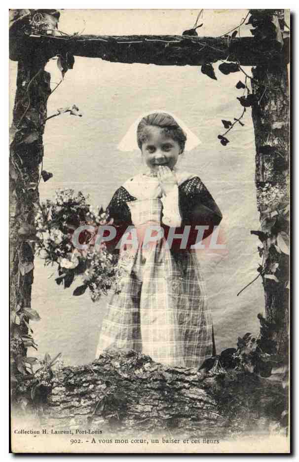 CPA Folklore Enfant Bretagne 