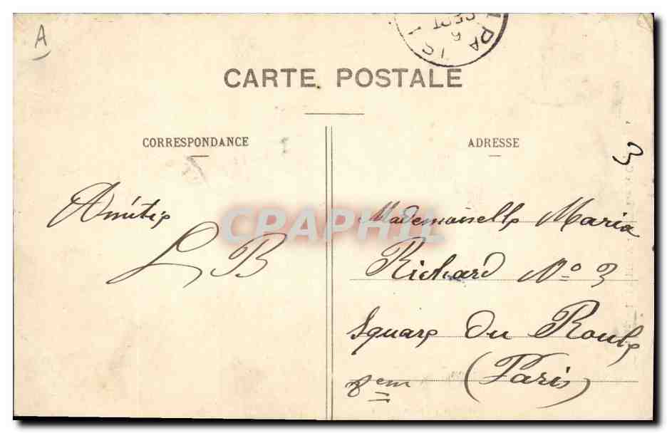 CPA Folklore L'Ile Tudy Pecheuse de coquillages Peche  — Verso