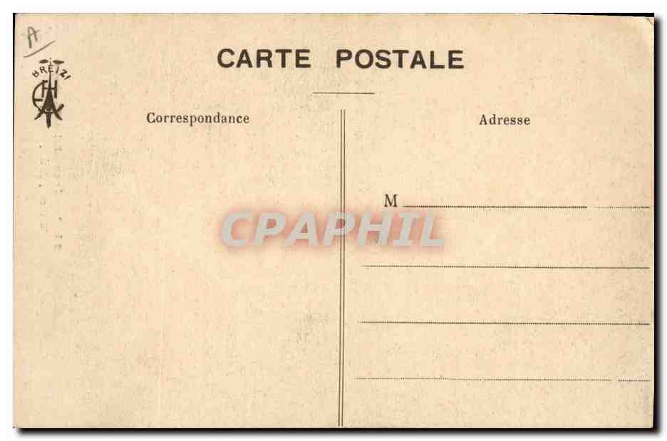 CPA Folklore Jeune fille du pasy d'Uzy Loudeac  — Verso