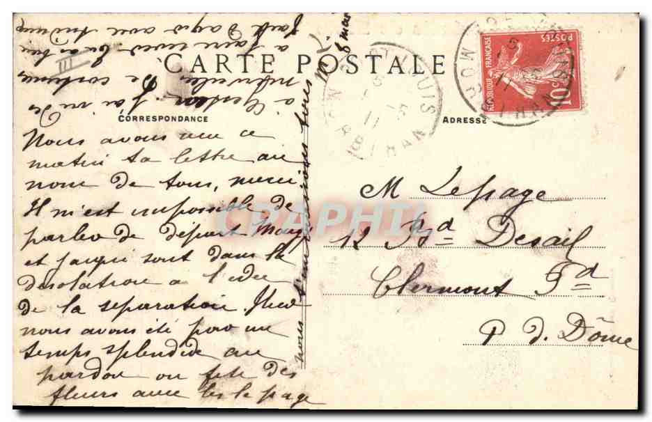 CPA Folklore Bretagne Enfants  — Verso