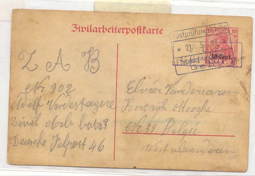 Belgique Belgium ghent Gent Occupation allemande German occupation