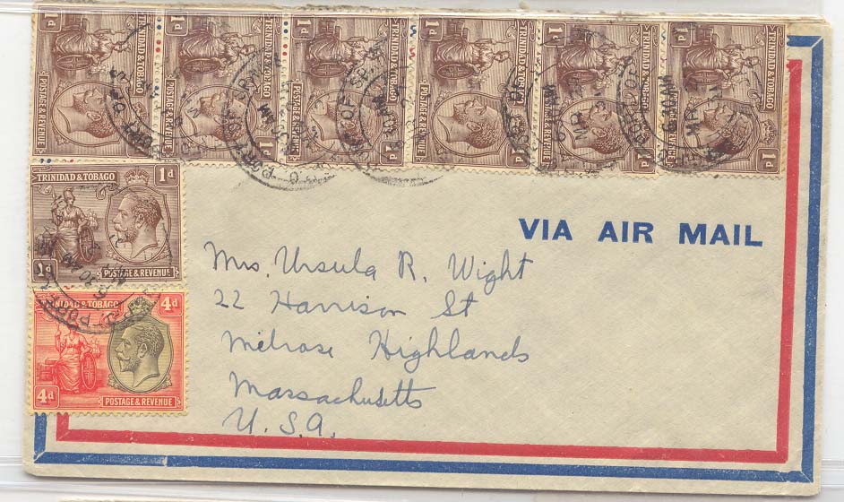 Trinidad & Tobago 1931 Air mail Commercial