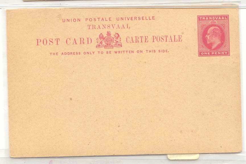 South Africa Transvaal #12 MINT (afrique du sud entier postal stationary)