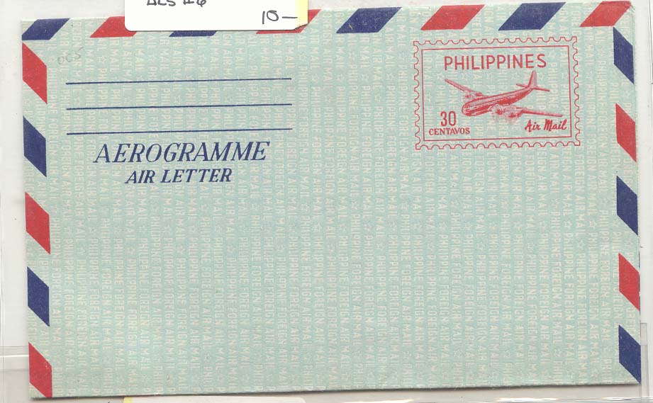 Philippines AlS #6 aerogram aerogramme MINT (stationary entier postal)