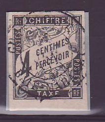 Timbre Taxe Colonies Colonies Generales 4c obl  Guadeloupe Baie de Mahault  Rare 