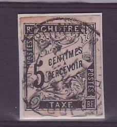 Timbre Taxe Colonies Colonies Generales 5c Guadeloupe Pointe a Pitre