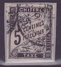 Timbre Taxe Colonies Colonies Generales 5c Guadeloupe Basse Terre