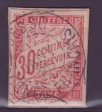 Timbre Taxe Colonies Colonies Generales 30c Congo Ouesso