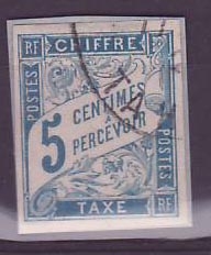 Timbre Taxe Colonies Colonies Generales 5c Tahiti