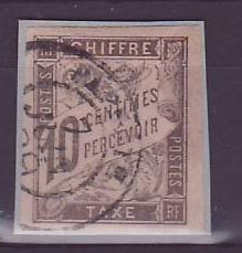Timbre Taxe Colonies Colonies Generales 10c Tahiti Paire Papeete