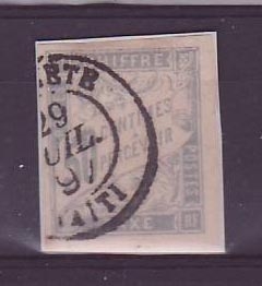 Timbre Taxe Colonies Colonies Generales 50c Tahiti Paire Papeete