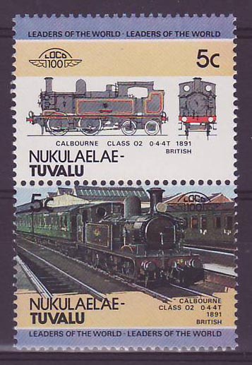 Nukulaelae Tuvalu 5c Train Calbourne 0-4-4 T 1891 ** Luxe