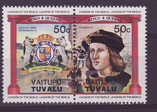 Vaitupi Tuvalu 50c Richard III ** Luxe 