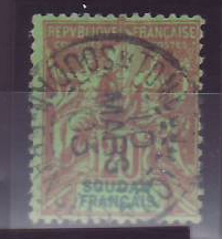 Soudan n°9 20c Oblitéré Tombouctou Mars 1903