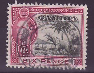 Gambie Gambia Cancelled Bansang 6d Elephant