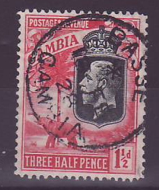 Gambie Gambia Cancelled Basse 1 1/2d value Elephant