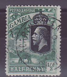 Gambie Gambia Cancelled Macarthy Island 1/2d Elephant