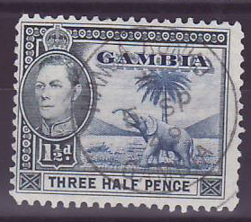 Gambie Gambia Cancelled Mansa Konko 1 1/2 Elephant