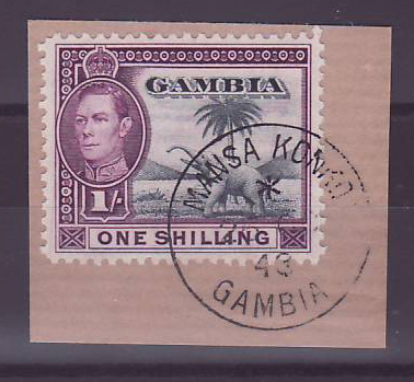 Gambie Gambia Cancelled Mansa Konko 1s Elephant