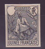 Guinee Berger Pulas Essai en beige non dentelé