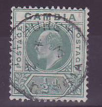 Gambie Gambia Cancelled Bathurst 1/2p Edward VII