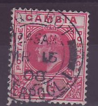 Gambie Gambia Cancelled Paquebot Liverpool 1 p Edward VII Posted on steamer