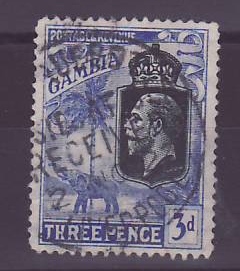 Gambie Gambia Cancelled Paquebot Posted at sea received Liverpool 3d Elephant  Posted on steamer