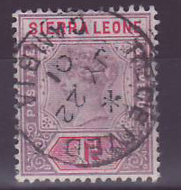 Gambie Gambia Sierra Leone stamps with Received Gambia cancellation 1d 