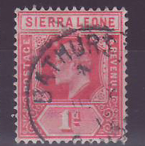 Gambie Gambia Sierra Leone stamps with Bathurst cancellation 1d 